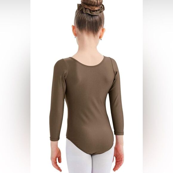 Gymnastics Girls Long Sleeve Leotard Dance Leotards for Dance Unitard L - Picture 3 of 10